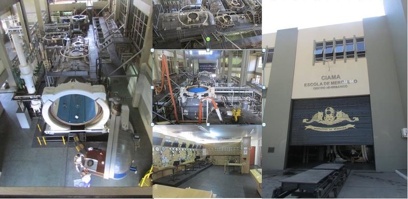 Different views of the Brazilian Navy's hyperbaric complex